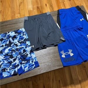 Under Armour Boys' Athletic Shorts Lot